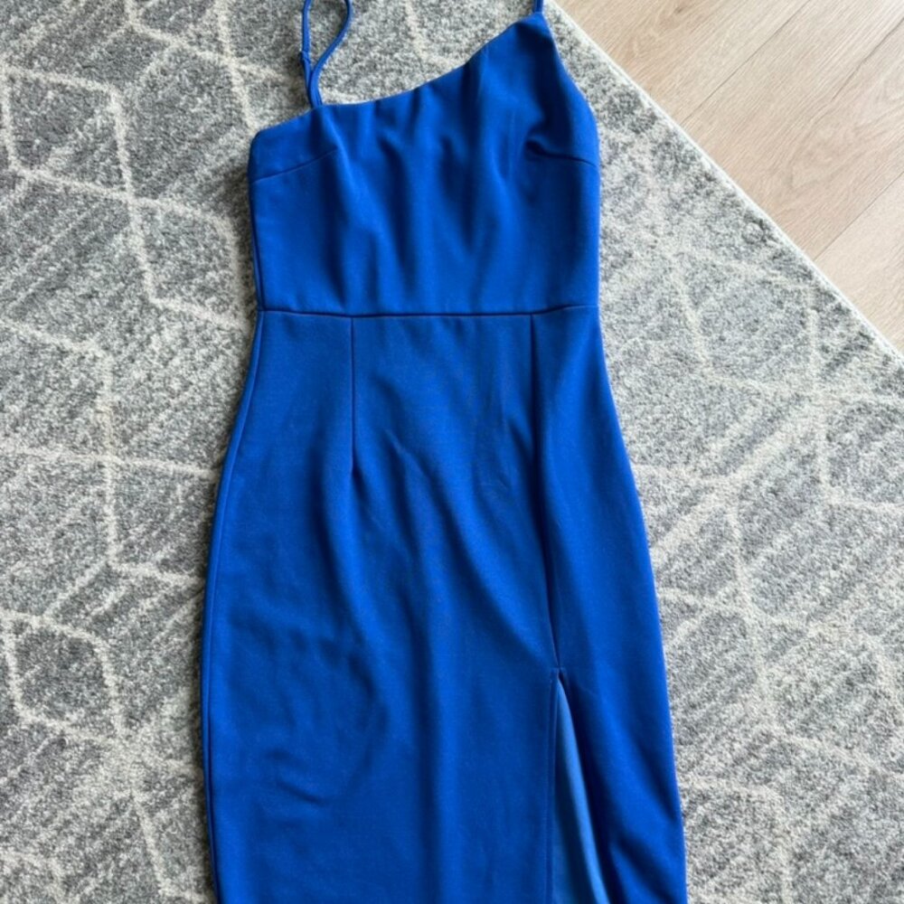 Lulus One-Shoulder Midi Dress